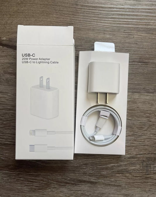 USB-C 20w Power Adapter USB-C to Lightening Cable