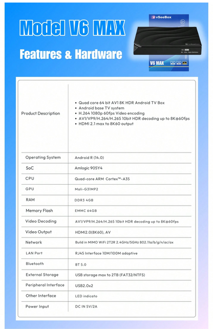 Vseebox V6 Max